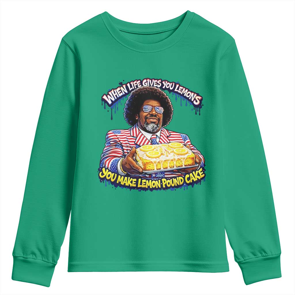 When Life Gives You Lemons Make Lemon Pound Cake Funny Meme Youth Sweatshirt Viral Hip Hop Humor Parody for Rap Fans