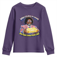 When Life Gives You Lemons Make Lemon Pound Cake Funny Meme Youth Sweatshirt Viral Hip Hop Humor Parody for Rap Fans