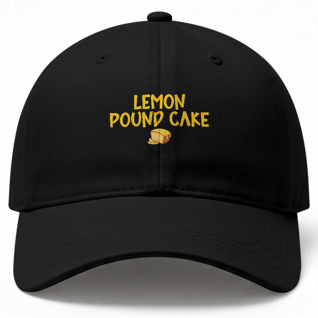 Lemon Pound Cake Team Baseball Cap Viral Meme Dessert Parody Internet Culture Fans