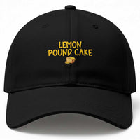 Lemon Pound Cake Team Baseball Cap Viral Meme Dessert Parody Internet Culture Fans
