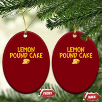 Lemon Pound Cake Team Ceramic Ornament Viral Meme Dessert Parody Internet Culture Fans