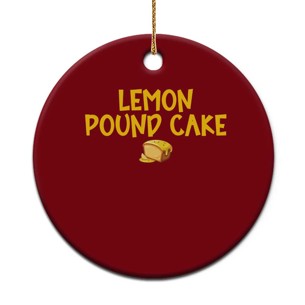 Lemon Pound Cake Team Ceramic Ornament Viral Meme Dessert Parody Internet Culture Fans