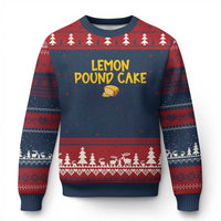 Lemon Pound Cake Team Ugly Christmas Sweater Viral Meme Dessert Parody Internet Culture Fans