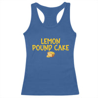 Lemon Pound Cake Team Racerback Tank Top Viral Meme Dessert Parody Internet Culture Fans
