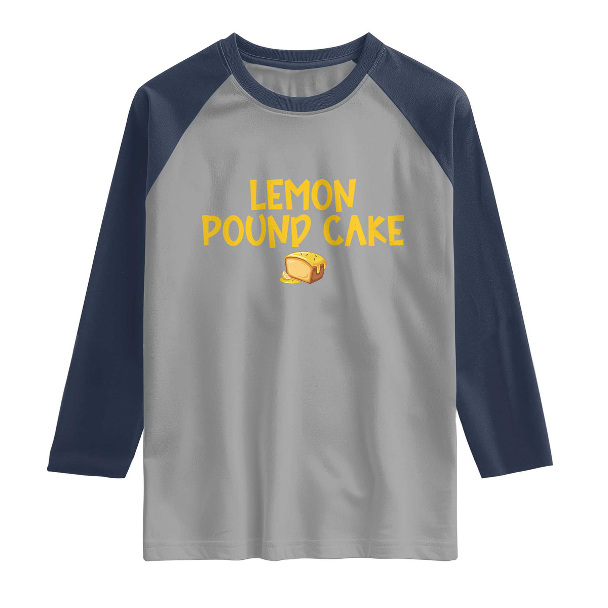 Lemon Pound Cake Team Raglan Shirt Viral Meme Dessert Parody Internet Culture Fans