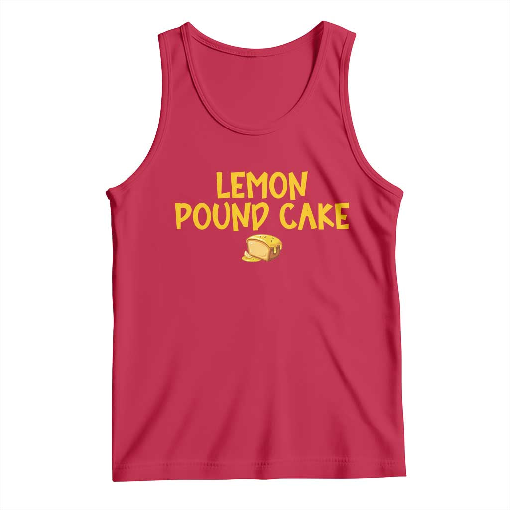 Lemon Pound Cake Team Tank Top Viral Meme Dessert Parody Internet Culture Fans