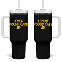 Lemon Pound Cake Team Tumbler With Handle Viral Meme Dessert Parody Internet Culture Fans