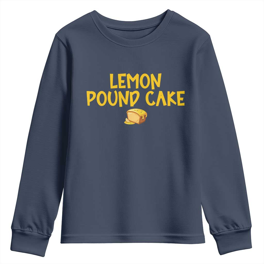 Lemon Pound Cake Team Youth Sweatshirt Viral Meme Dessert Parody Internet Culture Fans