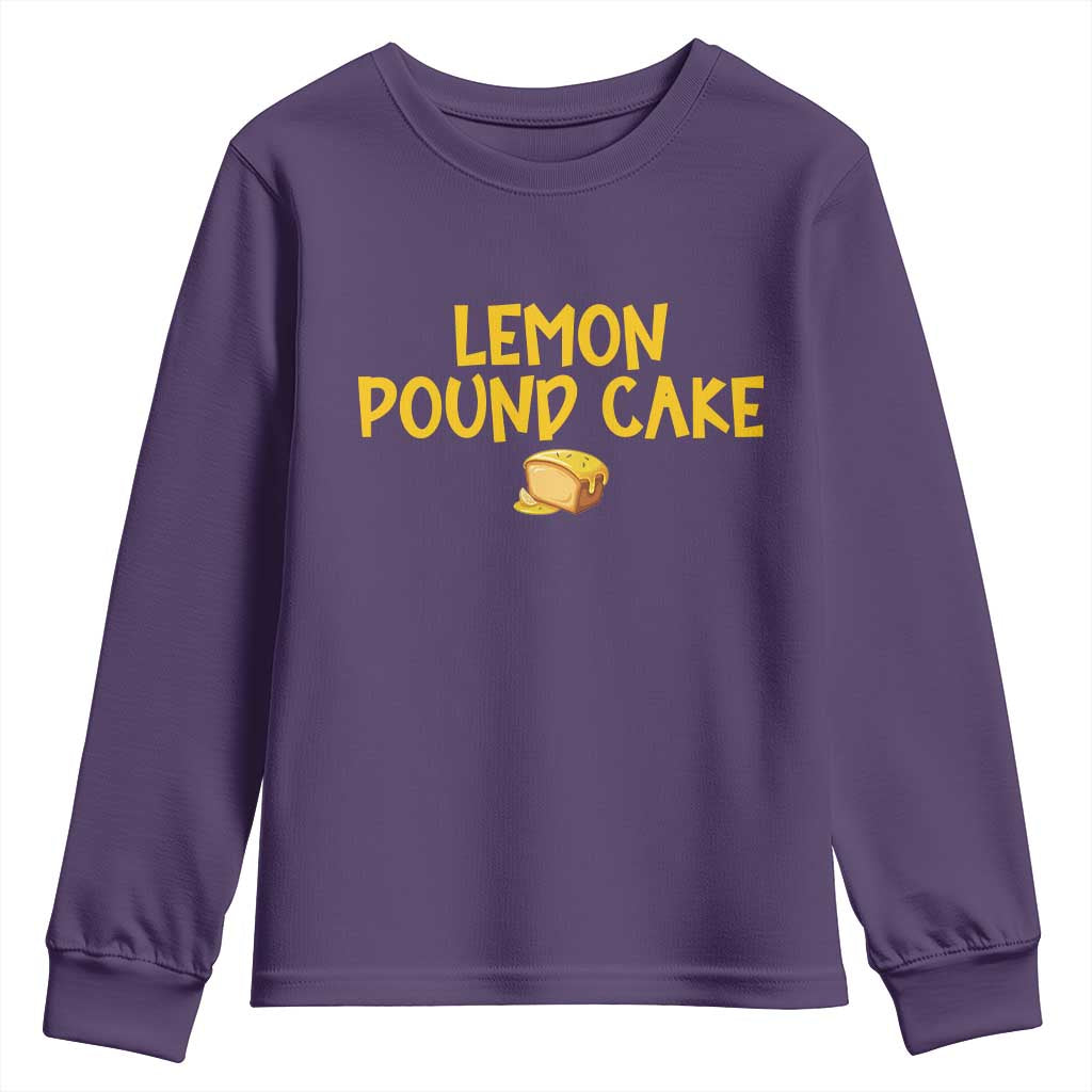 Lemon Pound Cake Team Youth Sweatshirt Viral Meme Dessert Parody Internet Culture Fans