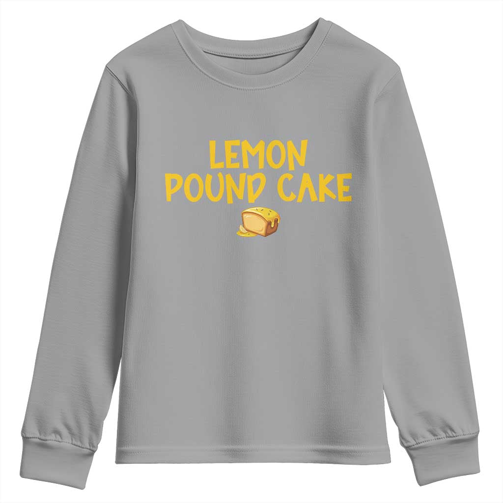 Lemon Pound Cake Team Youth Sweatshirt Viral Meme Dessert Parody Internet Culture Fans