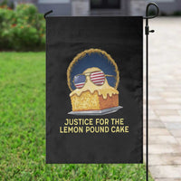 Justice for the Lemon Pound Cake Garden Flag Viral Meme Dessert Parody Retro Hip Hop Vibe