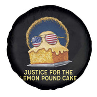 Justice for the Lemon Pound Cake Spare Tire Cover Viral Meme Dessert Parody Retro Hip Hop Vibe