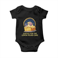 Justice for the Lemon Pound Cake Baby Onesie Viral Meme Dessert Parody Retro Hip Hop Vibe