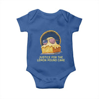 Justice for the Lemon Pound Cake Baby Onesie Viral Meme Dessert Parody Retro Hip Hop Vibe