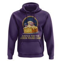 Justice for the Lemon Pound Cake Hoodie Viral Meme Dessert Parody Retro Hip Hop Vibe