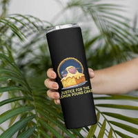 Justice for the Lemon Pound Cake Skinny Tumbler Viral Meme Dessert Parody Retro Hip Hop Vibe
