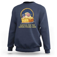Justice for the Lemon Pound Cake Sweatshirt Viral Meme Dessert Parody Retro Hip Hop Vibe