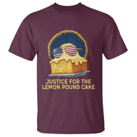 Justice for the Lemon Pound Cake T Shirt Viral Meme Dessert Parody Retro Hip Hop Vibe
