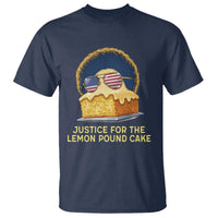 Justice for the Lemon Pound Cake T Shirt Viral Meme Dessert Parody Retro Hip Hop Vibe