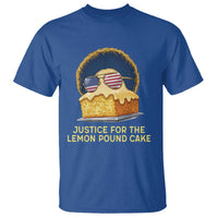 Justice for the Lemon Pound Cake T Shirt Viral Meme Dessert Parody Retro Hip Hop Vibe