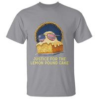 Justice for the Lemon Pound Cake T Shirt Viral Meme Dessert Parody Retro Hip Hop Vibe