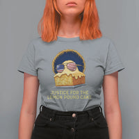 Justice for the Lemon Pound Cake T Shirt For Women Viral Meme Dessert Parody Retro Hip Hop Vibe