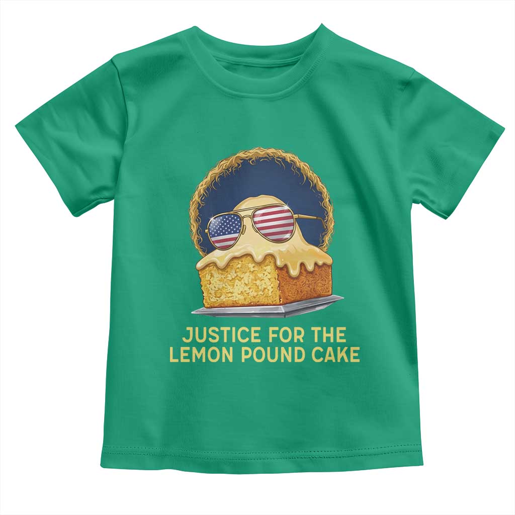 Justice for the Lemon Pound Cake Toddler T Shirt Viral Meme Dessert Parody Retro Hip Hop Vibe