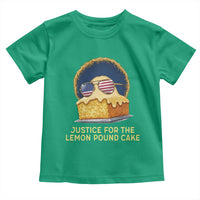 Justice for the Lemon Pound Cake Toddler T Shirt Viral Meme Dessert Parody Retro Hip Hop Vibe