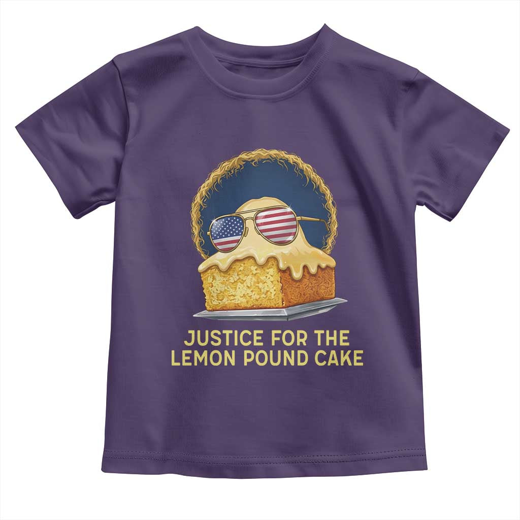 Justice for the Lemon Pound Cake Toddler T Shirt Viral Meme Dessert Parody Retro Hip Hop Vibe