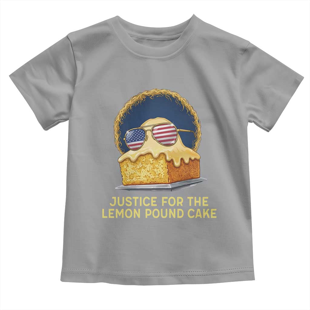 Justice for the Lemon Pound Cake Toddler T Shirt Viral Meme Dessert Parody Retro Hip Hop Vibe