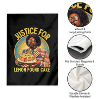 Justice for Lemon Pound Cake Patriotic Meme Garden Flag Funny Viral Hip Hop Parody for Music Rap Fans