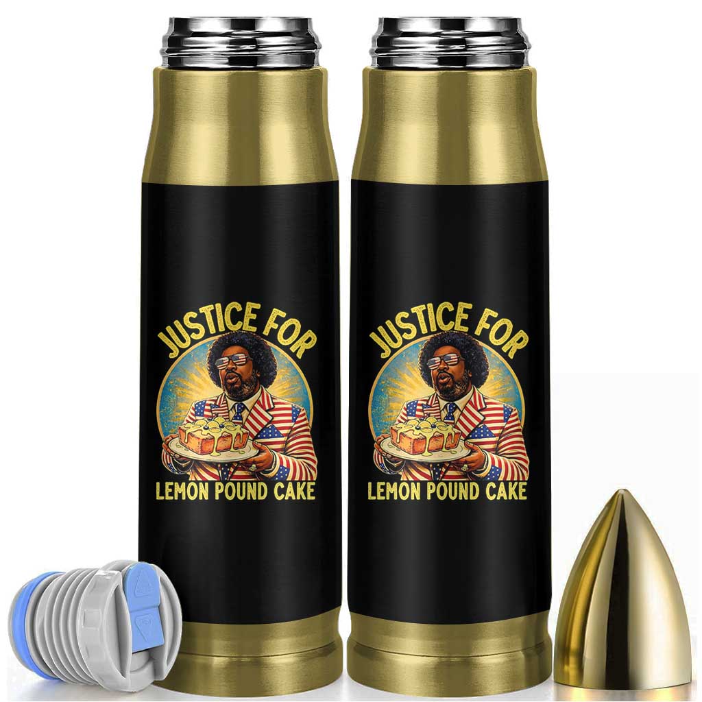 Justice for Lemon Pound Cake Patriotic Meme Bullet Tumbler Funny Viral Hip Hop Parody for Music Rap Fans