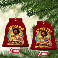 Justice for Lemon Pound Cake Patriotic Meme Ceramic Ornament Funny Viral Hip Hop Parody for Music Rap Fans