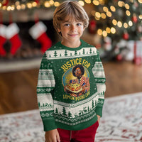 Justice for Lemon Pound Cake Patriotic Meme Ugly Christmas Sweater Funny Viral Hip Hop Parody for Music Rap Fans