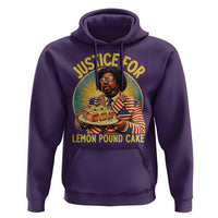 Justice for Lemon Pound Cake Patriotic Meme Hoodie Funny Viral Hip Hop Parody for Music Rap Fans
