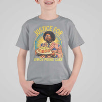 Justice for Lemon Pound Cake Patriotic Meme T Shirt For Kid Funny Viral Hip Hop Parody for Music Rap Fans
