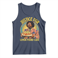 Justice for Lemon Pound Cake Patriotic Meme Tank Top Funny Viral Hip Hop Parody for Music Rap Fans