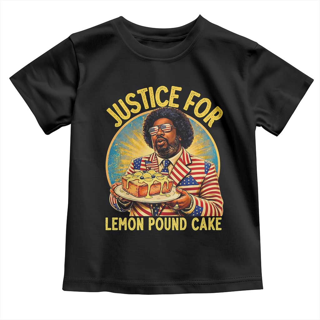 Justice for Lemon Pound Cake Patriotic Meme Toddler T Shirt Funny Viral Hip Hop Parody for Music Rap Fans