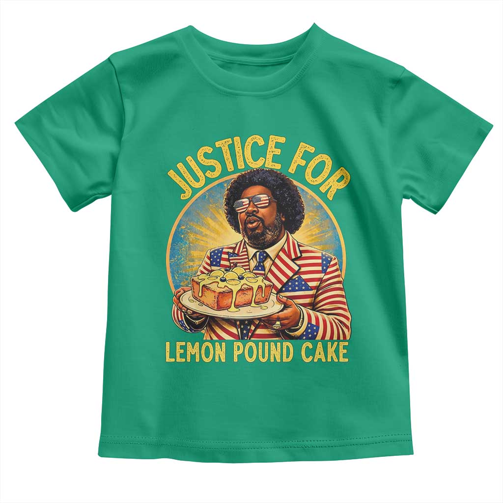 Justice for Lemon Pound Cake Patriotic Meme Toddler T Shirt Funny Viral Hip Hop Parody for Music Rap Fans
