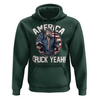 America Chuck Yeah Legendary Action Hero Hoodie Patriotic USA Flag Tribute 4th of July Freedom Humor