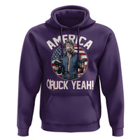 America Chuck Yeah Legendary Action Hero Hoodie Patriotic USA Flag Tribute 4th of July Freedom Humor
