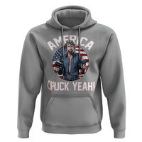 America Chuck Yeah Legendary Action Hero Hoodie Patriotic USA Flag Tribute 4th of July Freedom Humor