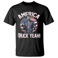 America Chuck Yeah Legendary Action Hero T Shirt Patriotic USA Flag Tribute 4th of July Freedom Humor