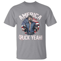 America Chuck Yeah Legendary Action Hero T Shirt Patriotic USA Flag Tribute 4th of July Freedom Humor