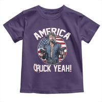 America Chuck Yeah Legendary Action Hero Toddler T Shirt Patriotic USA Flag Tribute 4th of July Freedom Humor