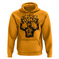 Chuck You Funny Action Legend Hoodie Tough Guy Meme Dual Guns Retro Humor for Patriotic Fans