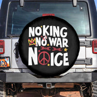 No Kings No Wars No Ice Bold Typography Spare Tire Cover Peace Symbol Anti War Activist Human Rights
