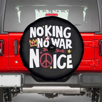 No Kings No Wars No Ice Bold Typography Spare Tire Cover Peace Symbol Anti War Activist Human Rights