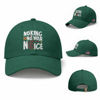 No Kings No Wars No Ice Bold Typography Baseball Cap Peace Symbol Anti War Activist Human Rights