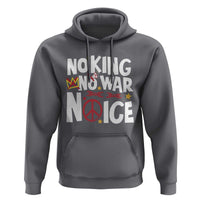 No Kings No Wars No Ice Bold Typography Hoodie Peace Symbol Anti War Activist Human Rights